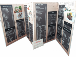 In thực đơn, in menu chất lượng giá rẻ tại Bình Thạnh