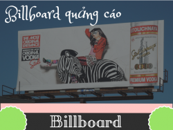Billboard quảng cáo là gì?
