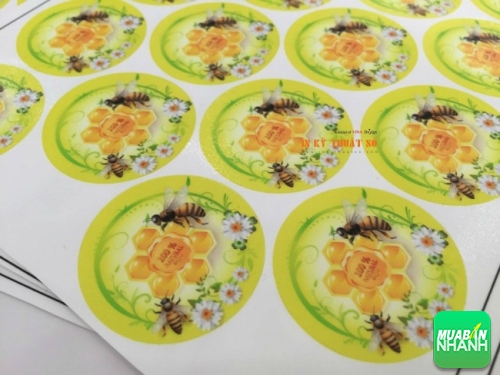 In tem decal nhựa làm tem nhãn sản phẩm - độ bền cao - sản phẩm để được trong môi trường lạnh, tủ lạnh, tủ mát