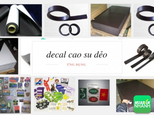 In decal nam châm cao su dẻo