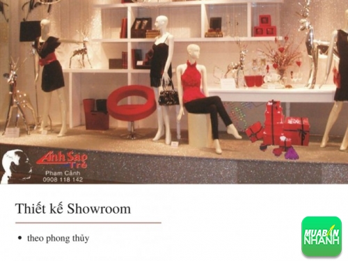 Thiết kế thi công showroom với ba màu đen - trắng - đỏ làm chủ đạo
